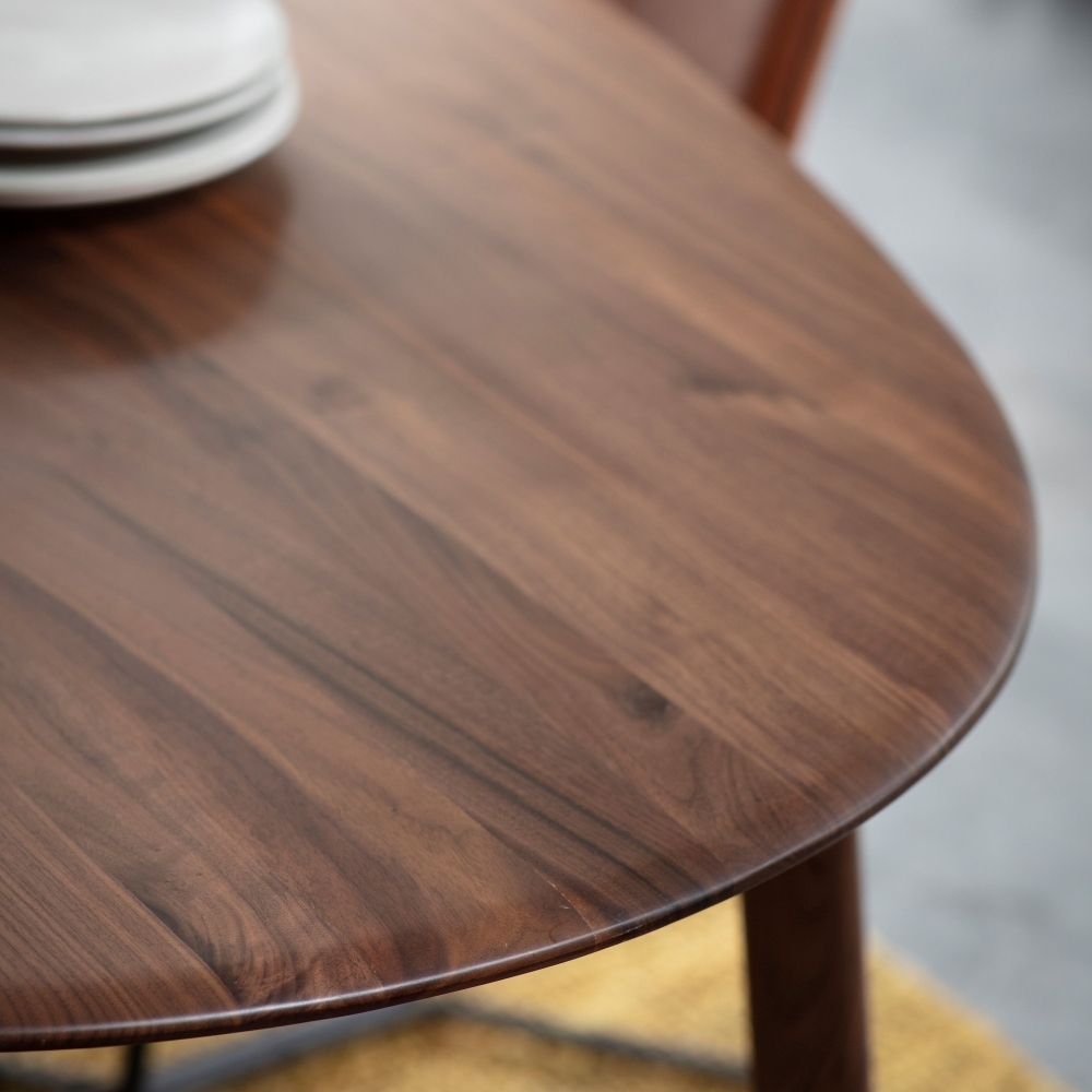 Product photograph of Madrid 180cm Walnut Oval Dining Table from Choice Furniture Superstore.