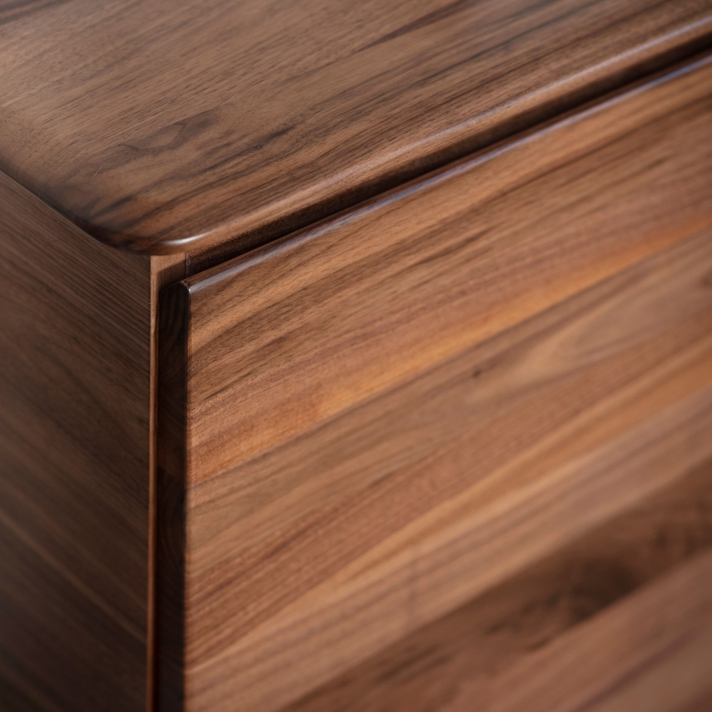 Product photograph of Madrid Walnut 2 Door 3 Drawer Sideboard from Choice Furniture Superstore.