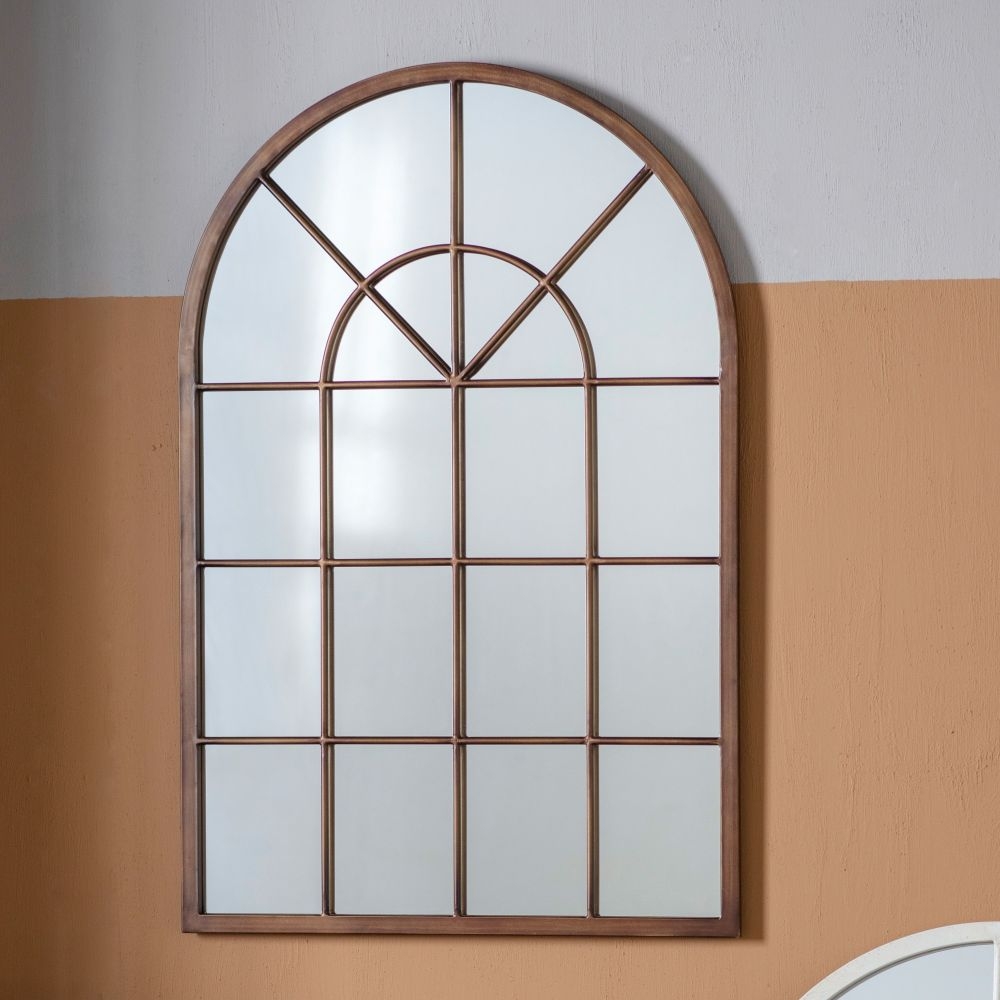 Product photograph of Kelford Bronze Window Mirror - 60cm X 90cm from Choice Furniture Superstore.
