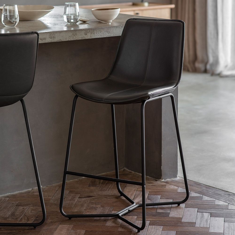 Sacramento Charcoal Bar Stool (Sold in Pairs) CFS Furniture UK