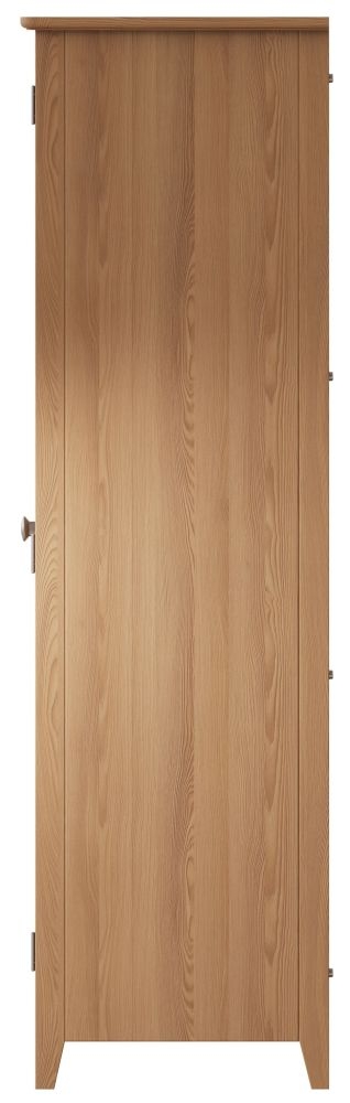 Product photograph of Eva Light Oak 2 Door Wardrobe from Choice Furniture Superstore.