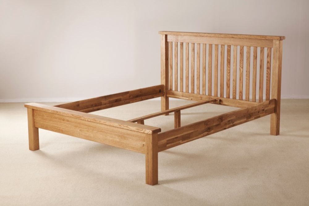 Product photograph of Kent Oak Low Foot End Bed from Choice Furniture Superstore.