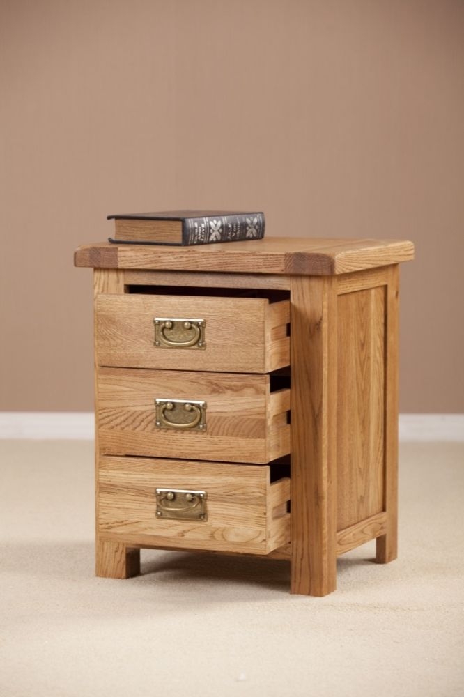 Product photograph of Kent Oak Drawer Bedside Cabinet from Choice Furniture Superstore.