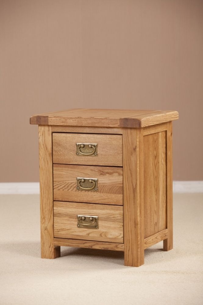 Product photograph of Kent Oak Drawer Bedside Cabinet from Choice Furniture Superstore.