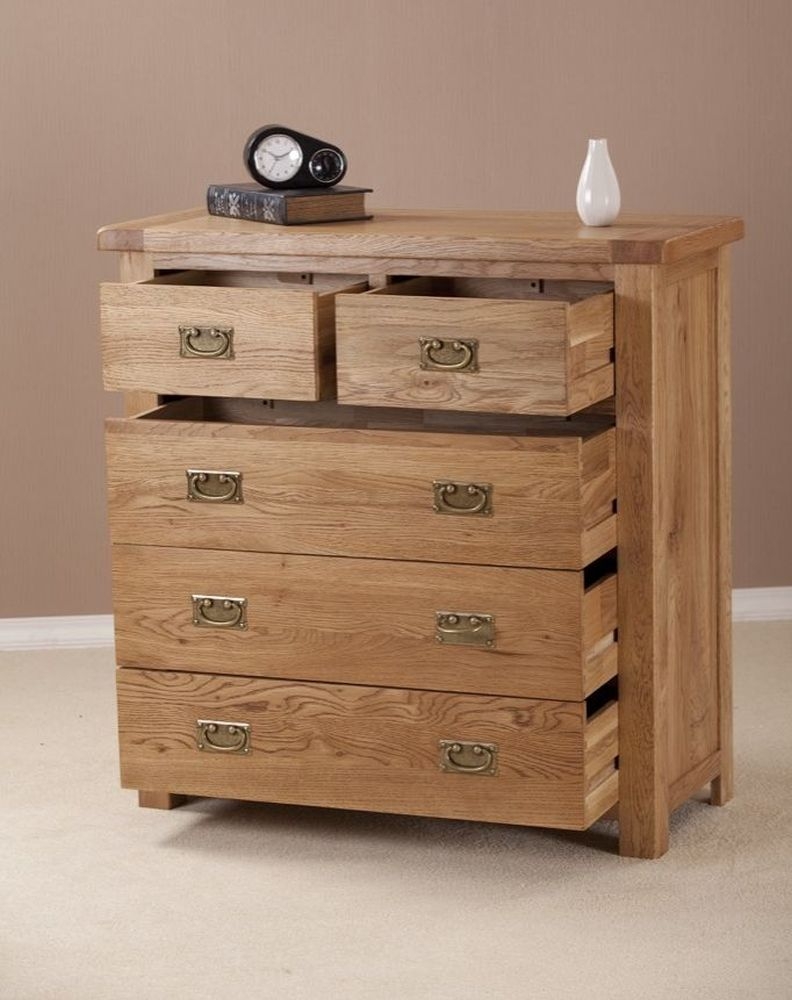 Product photograph of Kent Oak 3 2 Drawer Chest from Choice Furniture Superstore.
