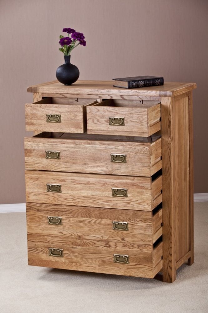 Product photograph of Kent Oak 4 2 Drawer Chest from Choice Furniture Superstore.