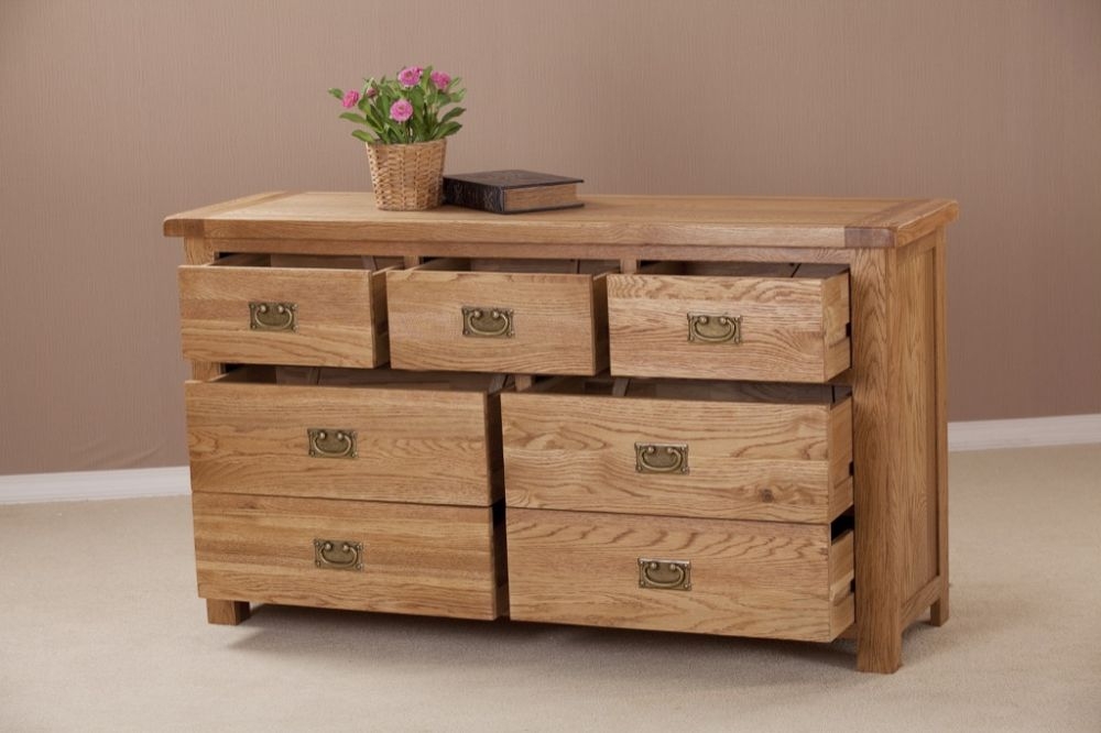 Product photograph of Kent Oak 3 4 Drawer Chest from Choice Furniture Superstore.
