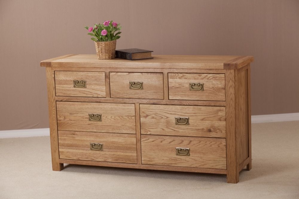 Product photograph of Kent Oak 3 4 Drawer Chest from Choice Furniture Superstore.