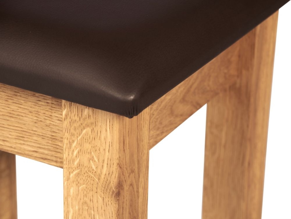 Product photograph of Kent Oak Dressing Stool from Choice Furniture Superstore.