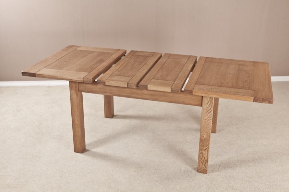 Product photograph of Kent Oak Extending Dining Table from Choice Furniture Superstore.