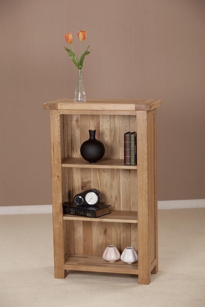 Product photograph of Kent Oak Low Bookcase from Choice Furniture Superstore.