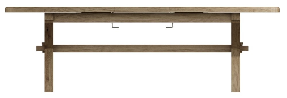 Product photograph of Hatton Oak Cross Leg 200cm-250cm Extending Dining Table from Choice Furniture Superstore.