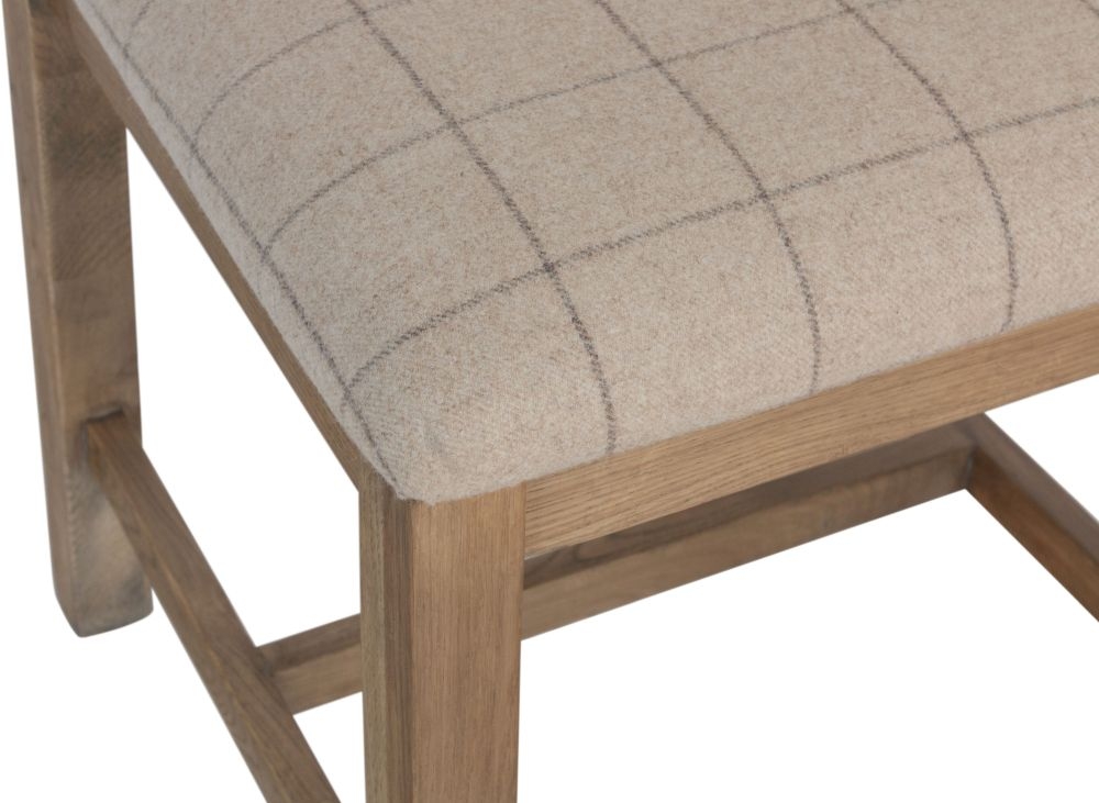Product photograph of Hatton Cross Back Dining Chair With Fabric Seat Sold In Pairs from Choice Furniture Superstore.