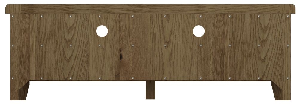 Product photograph of Hatton Oak Large Tv Unit from Choice Furniture Superstore.