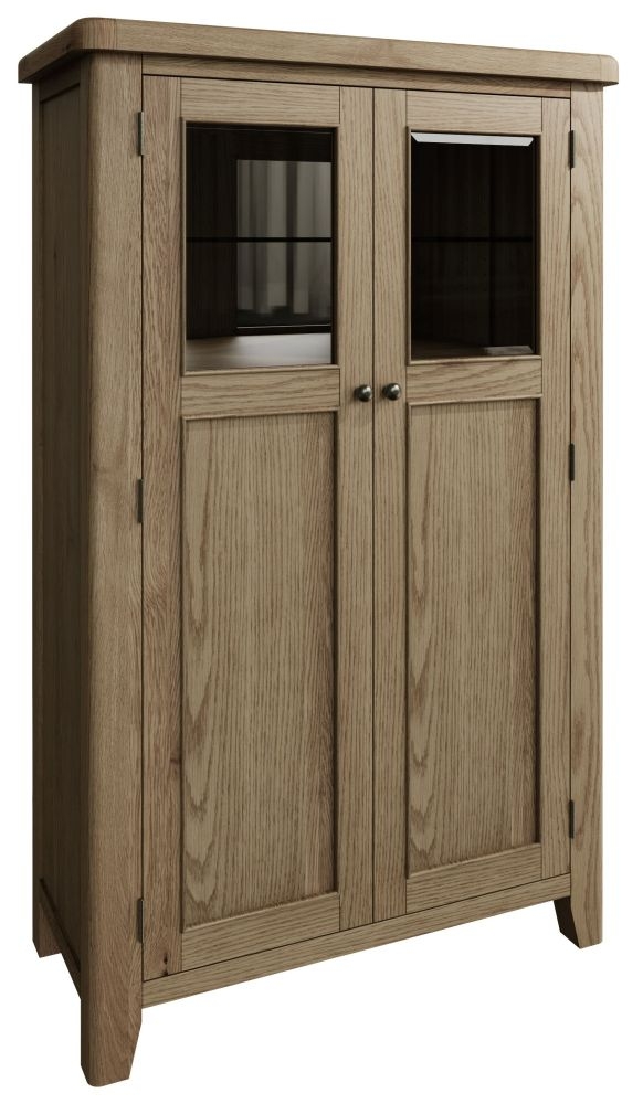 Product photograph of Hatton Oak Drinks Cabinet from Choice Furniture Superstore.