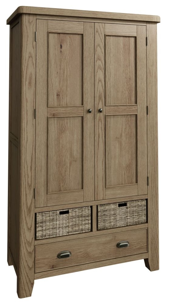 Product photograph of Hatton Oak Larder Unit from Choice Furniture Superstore.