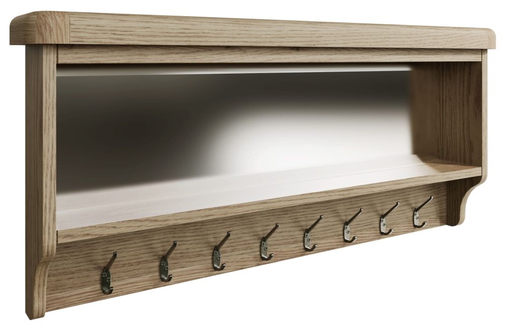 Product photograph of Hatton Oak Hall Bench Top from Choice Furniture Superstore.