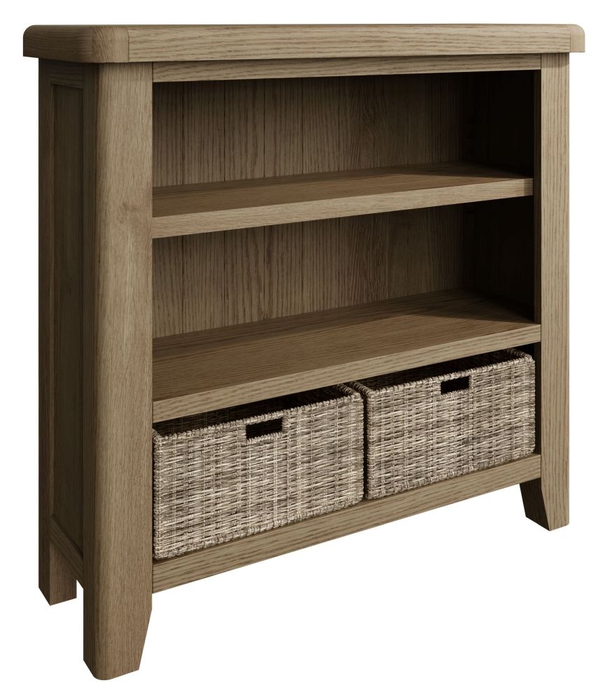 Product photograph of Hatton Oak Bookcase from Choice Furniture Superstore.