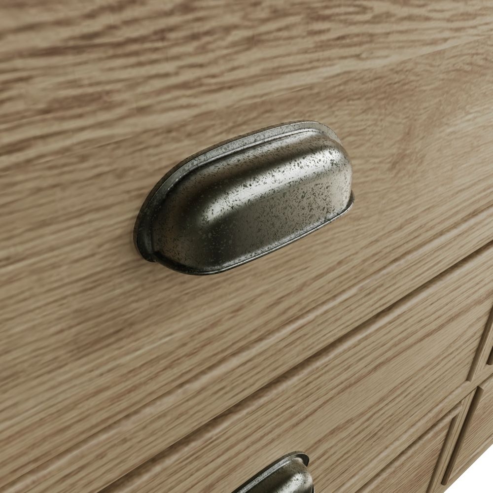 Product photograph of Hatton Oak 6 Drawer Chest from Choice Furniture Superstore.