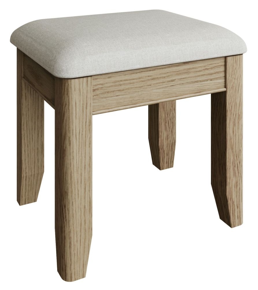 Product photograph of Hatton Oak Bedroom Stool from Choice Furniture Superstore.