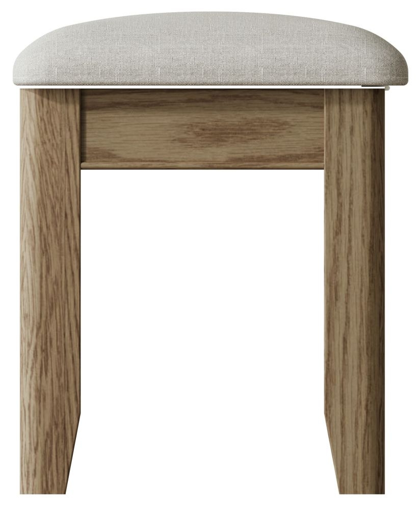Product photograph of Hatton Oak Bedroom Stool from Choice Furniture Superstore.
