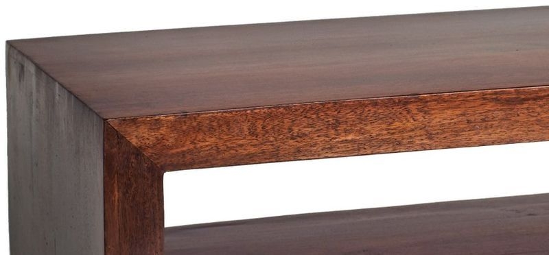 Product photograph of Dakota Dark Mango Wood 110cm Coffee Table from Choice Furniture Superstore.