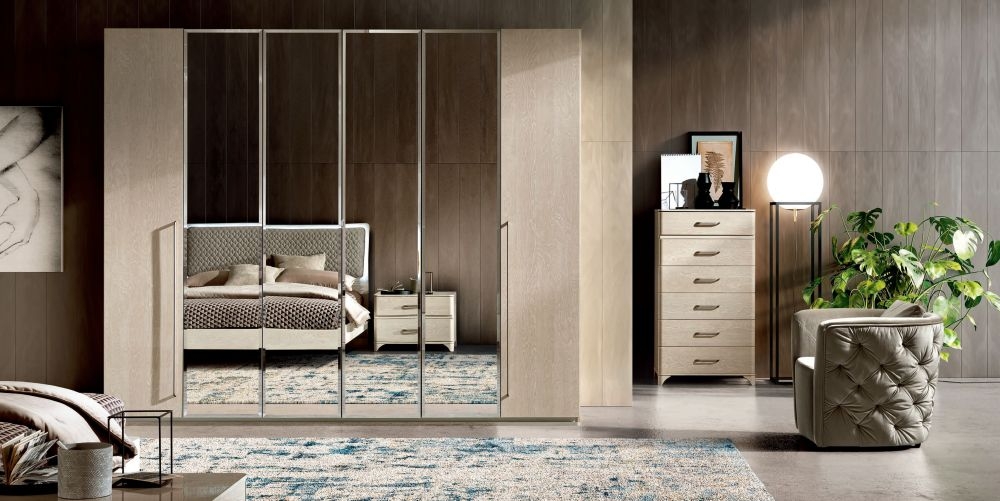 Product photograph of Camel Maia Night Sand Birch Italian Wardrobe from Choice Furniture Superstore.