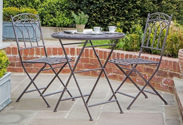 Product photograph of Burano 70cm Ember Outdoor Bistro Set from Choice Furniture Superstore.