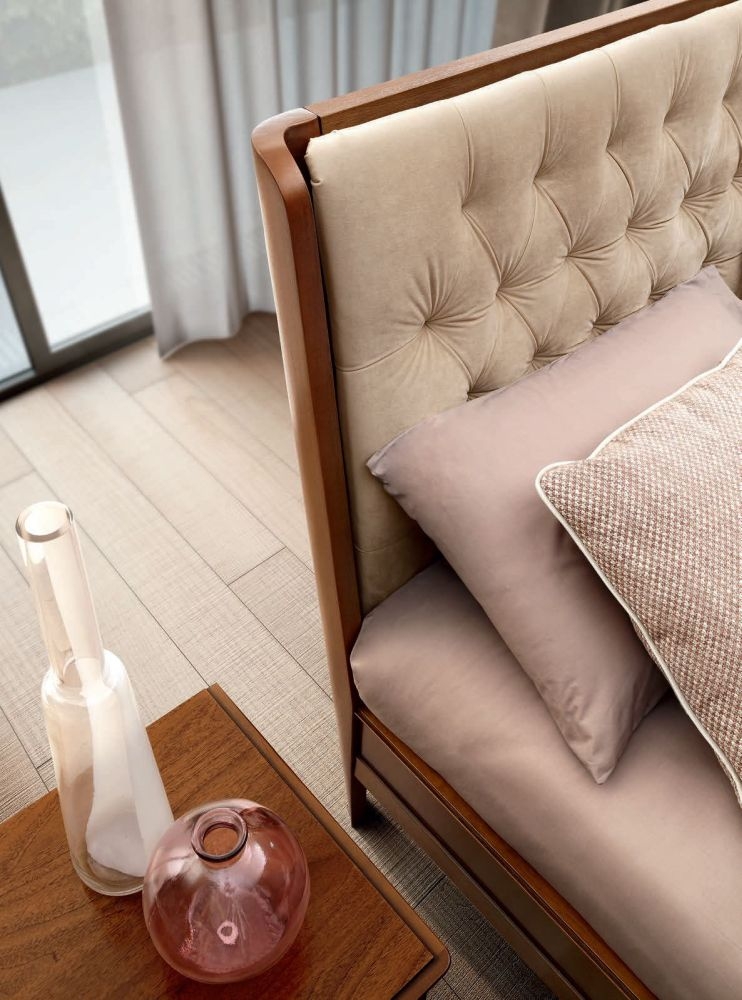 Product photograph of Camel Giotto Walnut Italian 5ft King Size Bed from Choice Furniture Superstore.