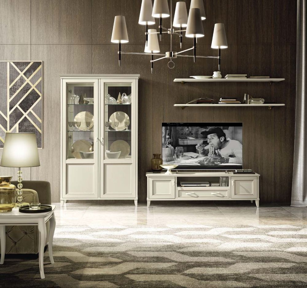 Product photograph of Camel Giotto Day Bianco Antico Italian Maxi Tv Cabinet from Choice Furniture Superstore.