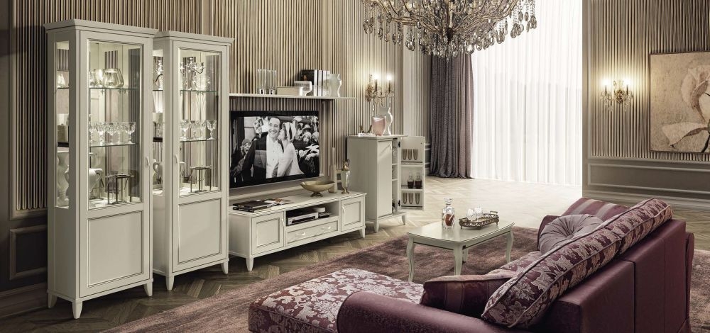 Product photograph of Camel Giotto Day Bianco Antico Italian Maxi Tv Cabinet from Choice Furniture Superstore.