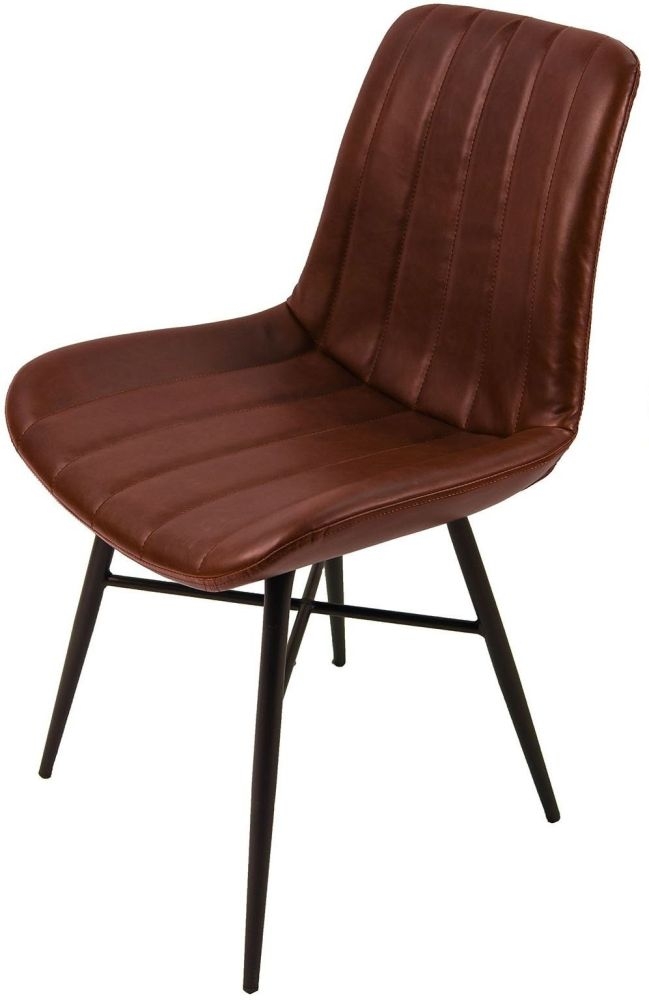 Product photograph of Croft Vintage Coffee Dining Chair Sold In Pairs from Choice Furniture Superstore.