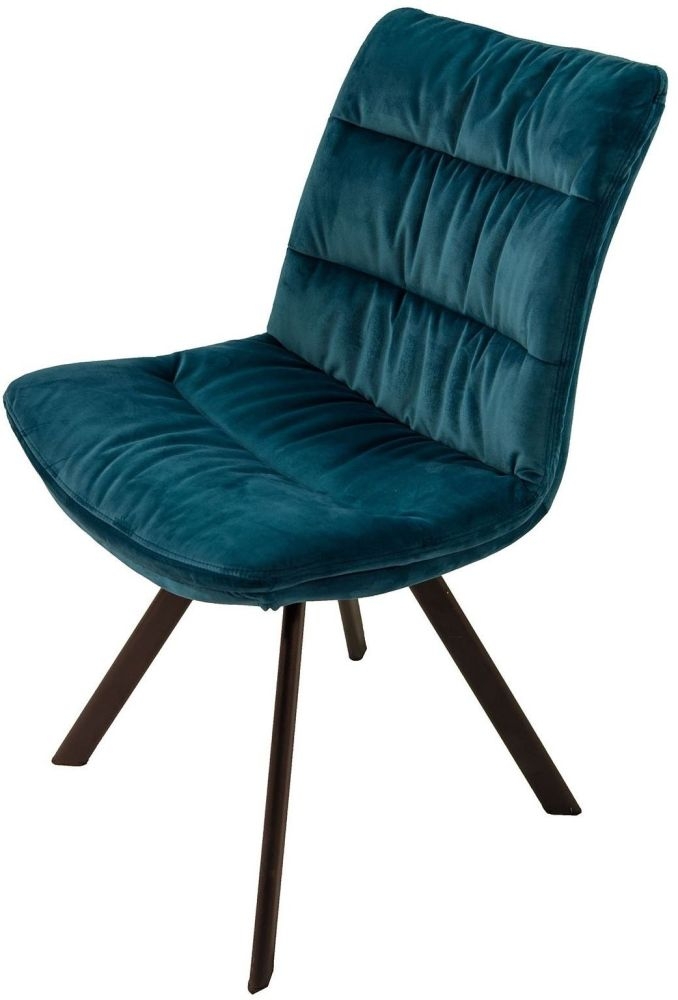 Product photograph of Paloma Teal Dining Chair Sold In Pairs from Choice Furniture Superstore.