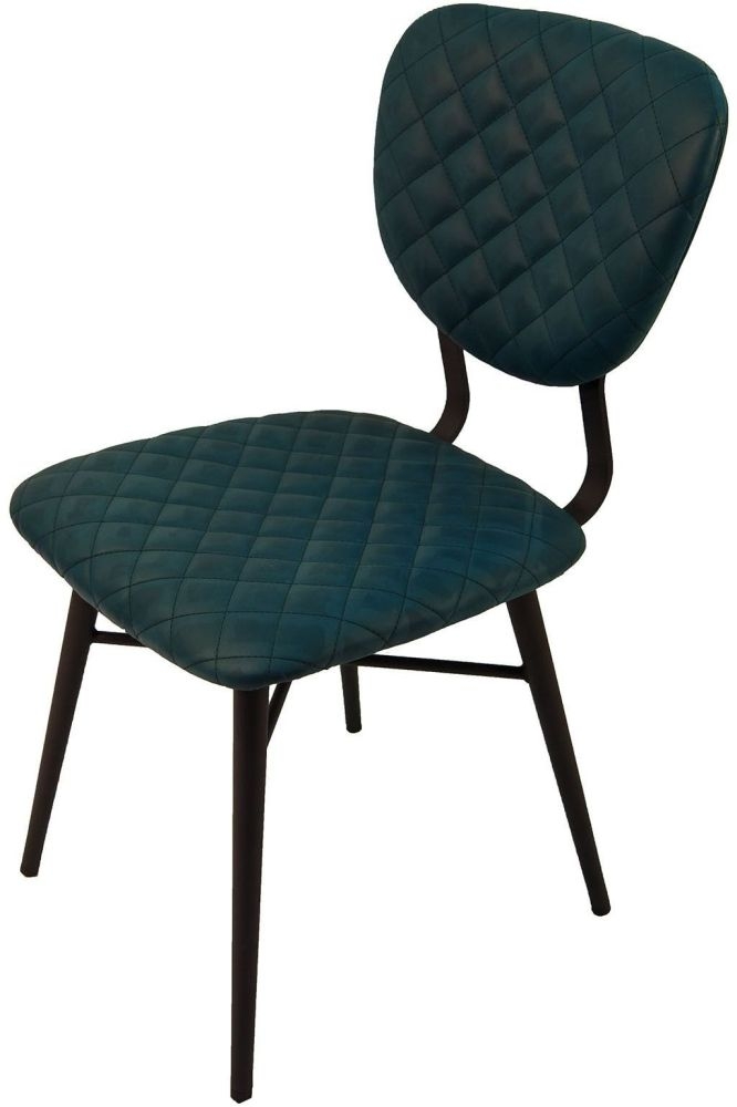 Product photograph of Ranger Vintage Blue Dining Chair Sold In Pairs from Choice Furniture Superstore.