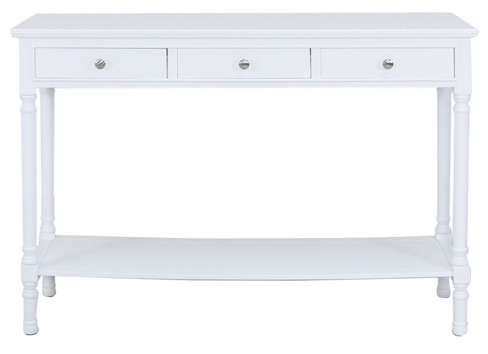 Product photograph of Delta 3 Drawer Large Console Table from Choice Furniture Superstore.