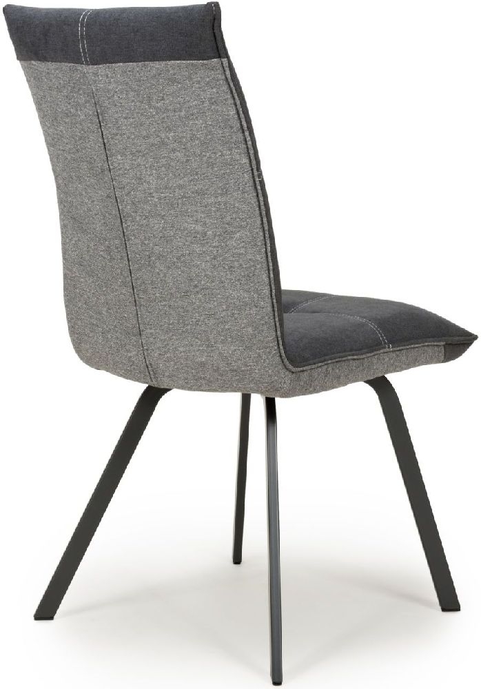 Ariel Dark Grey Linen Dining Chair (Sold in Pairs)
