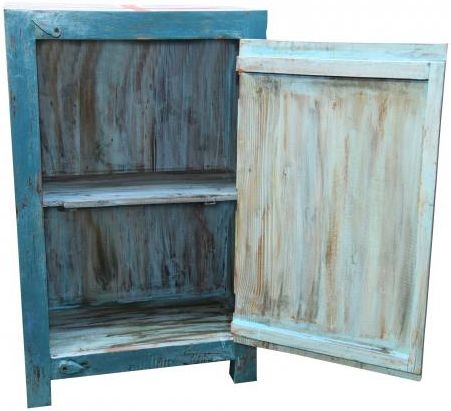 Product photograph of Kufri Hand Painted British Bulldog Narrow 1 Door Cabinet from Choice Furniture Superstore.