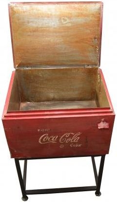 Product photograph of Coca Cola Cooler Box On Stand from Choice Furniture Superstore.