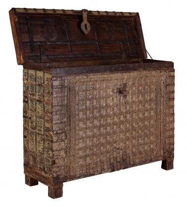 Product photograph of Vintage Narrow Pitari Trunk from Choice Furniture Superstore.