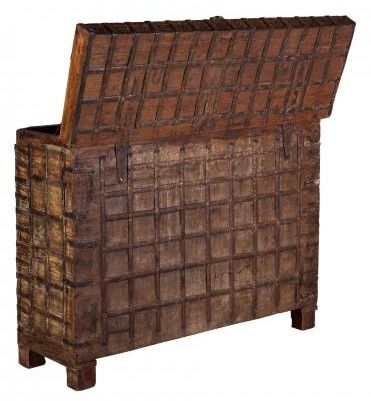 Product photograph of Vintage Narrow Pitari Trunk from Choice Furniture Superstore.