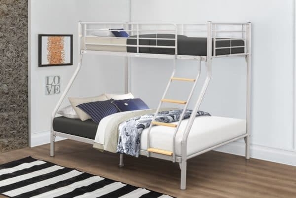 Product photograph of Birlea Nexus Silver Bunk Bed from Choice Furniture Superstore.