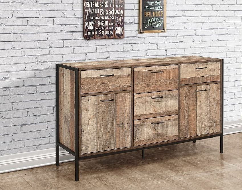 Product photograph of Urban Rustic Large Sideboard from Choice Furniture Superstore.