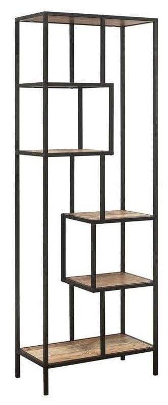 Product photograph of Birlea Urban Rustic Tall Shelving Unit With Metal Frame from Choice Furniture Superstore.
