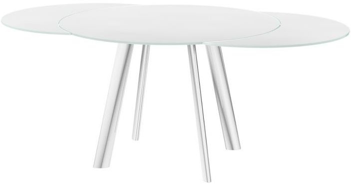 Product photograph of Matador Glass Twist Motion Extending Dining Table from Choice Furniture Superstore.