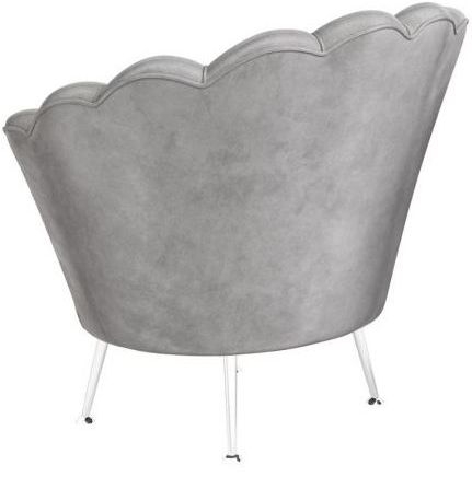 Product photograph of Kevin Velvet And Chrome Lounge Chair from Choice Furniture Superstore.