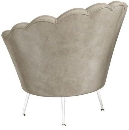 Product photograph of Erica Mink Fabric And Chrome Lounge Chair from Choice Furniture Superstore.