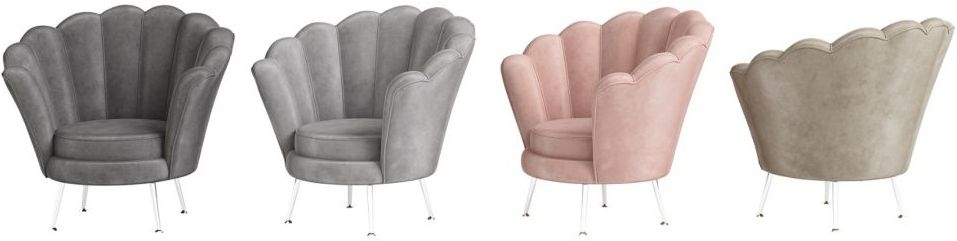 Product photograph of Erica Mink Fabric And Chrome Lounge Chair from Choice Furniture Superstore.