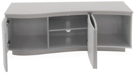 Product photograph of Vida Living Lazzaro Light Grey Matt Tv Cabinet With Led from Choice Furniture Superstore.