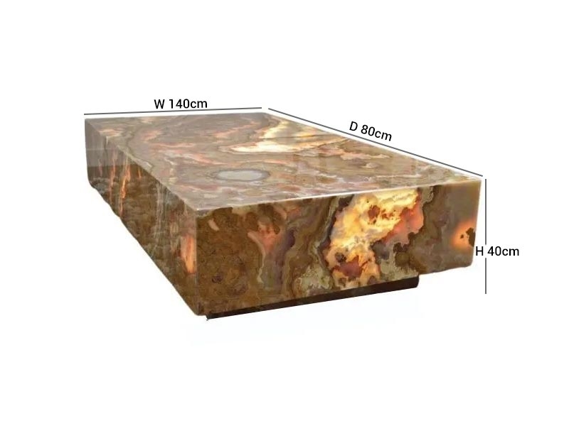 Product photograph of Stone International Box Marble Cocktail Table from Choice Furniture Superstore.