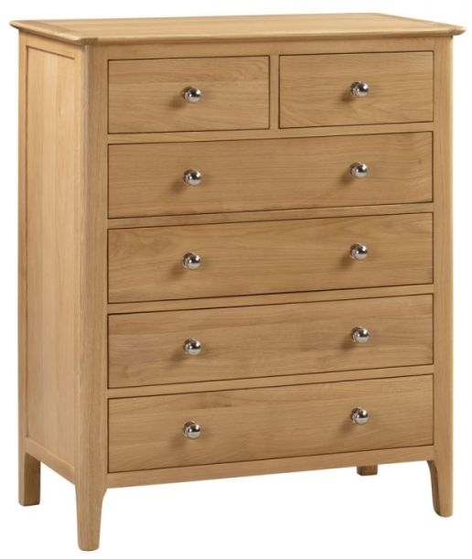 Product photograph of Cotswold Oak 4 2 Drawers Chest from Choice Furniture Superstore.